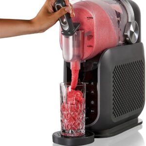 máquina de granizados cloer 9960 (hasta 2,5 litros), 6 programas, hielo picado, cócteles helados, batidos, frappés, zumos helados, bebidas frías, ajustes individuales, fácil limpieza, temporizador de 12 horas