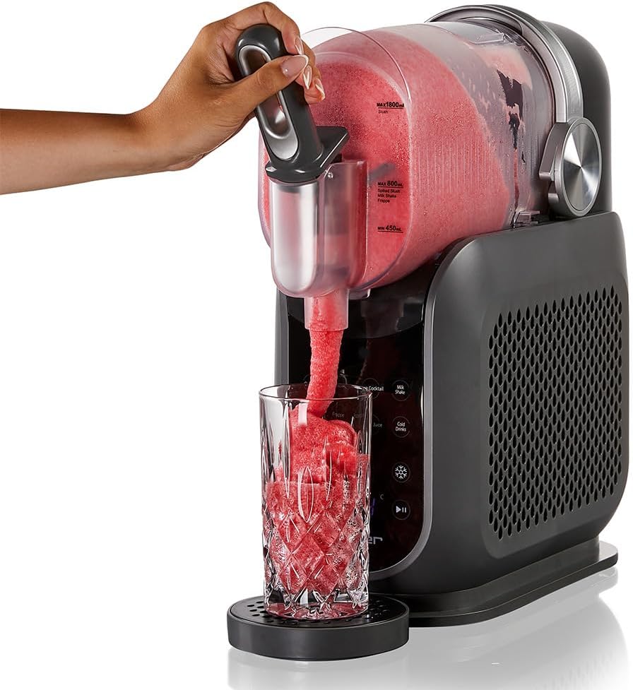 máquina de granizados cloer 9960 (hasta 2,5 litros), 6 programas, hielo picado, cócteles helados, batidos, frappés, zumos helados, bebidas frías, ajustes individuales, fácil limpieza, temporizador de 12 horas máquina de granizados cloer 9960 (hasta 2,5 litros), 6 programas, hielo picado, cócteles helados, batidos, frappés, zumos helados, bebidas frías, ajustes individuales, fácil limpieza, temporizador de 12 horas