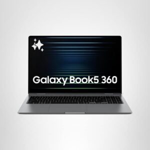 samsung computadora portátil galaxy book5 360 copilot ai de 15.6 pulgadas, pantalla táctil fhd amoled, 16 gb / 512 gb, altavoces dolby atmos cuádruple, duración de la batería durante todo el día