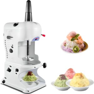 potente máquina eléctrica de granizados de 350 w con ajuste de un solo clic y grosor regulable, ideal para uso doméstico y comercial, para cafeterías, salones de té, hoteles y restaurantes.