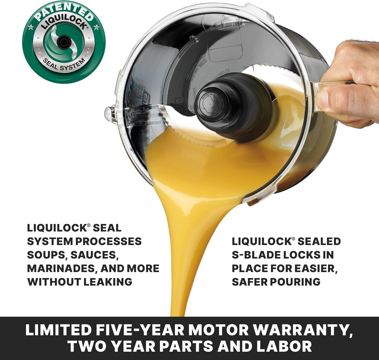 waring wfp11sw procesador de alimentos comercial de 2.5 cuartos de galón, motor de 3/4 hp, diseño de perfil bajo, sistema patentado de cuencos de sellado liquilock, incluye disco de batido y una waring wfp11sw procesador de alimentos comercial de 2.5 cuartos de galón, motor de 3/4 hp, diseño de perfil bajo, sistema patentado de cuencos de sellado liquilock, incluye disco de batido y una