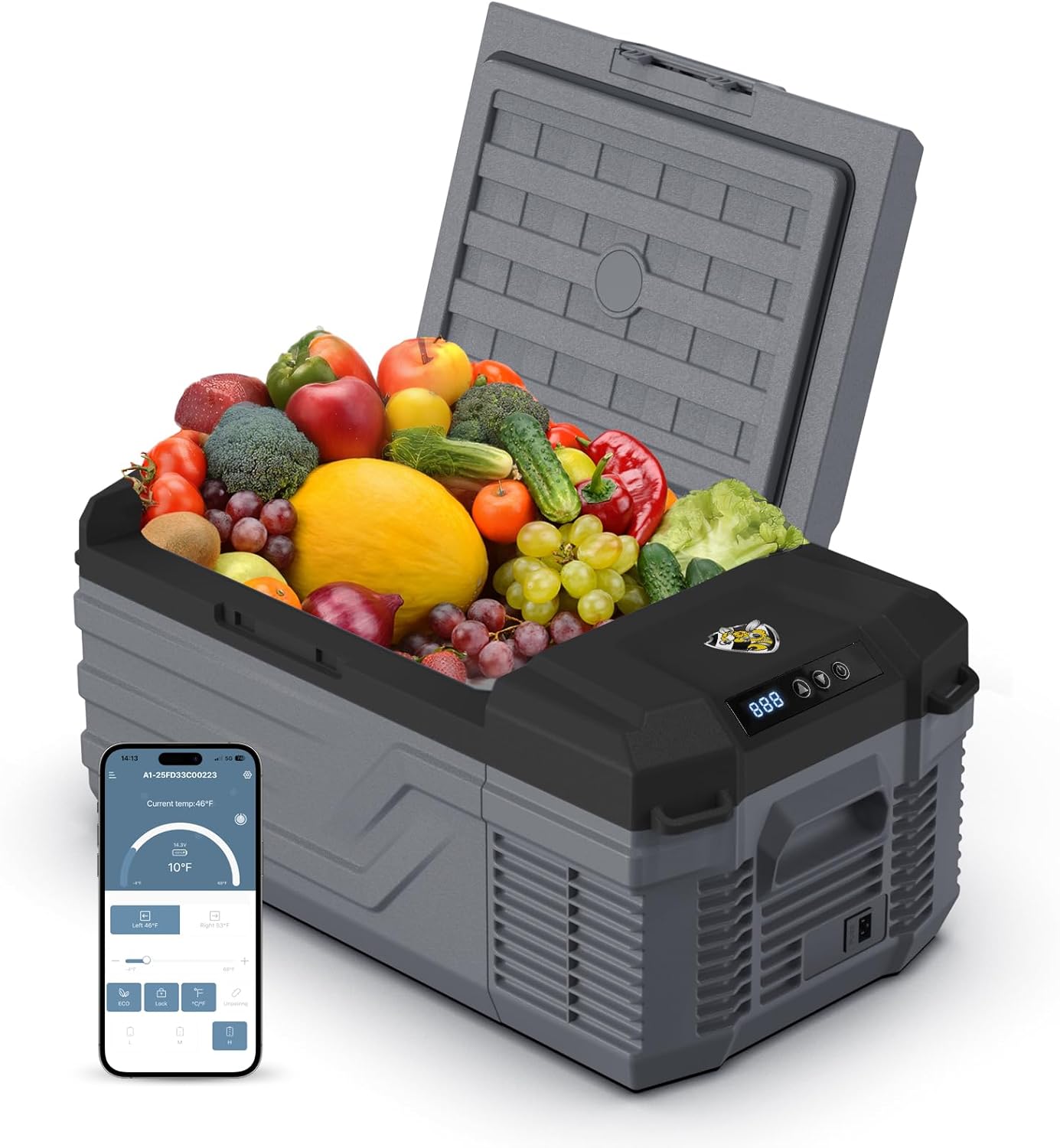 yellow jacket refrigerador de coche de 12 voltios, enfriador eléctrico de 16 cuartos de galón, refrigerador portátil para acampar al aire libre, 12v/24v dc 110~240 voltios ac refrigerador para camión yellow jacket refrigerador de coche de 12 voltios, enfriador eléctrico de 16 cuartos de galón, refrigerador portátil para acampar al aire libre, 12v/24v dc 110~240 voltios ac refrigerador para camión