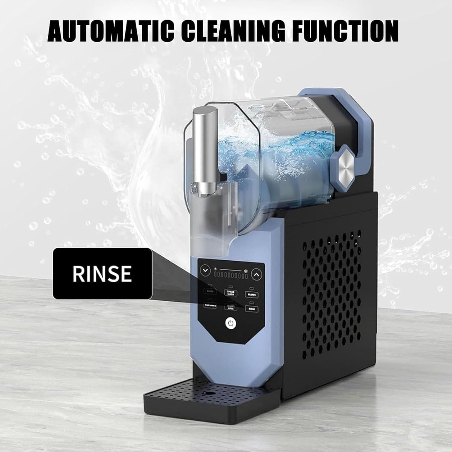 máquina de granizados, 2 litros, para bebidas congeladas comerciales, con 5 modos preestablecidos, no requiere hielo, autolimpiable, ideal para batidos, cócteles y frappuccinos. máquina de granizados, 2 litros, para bebidas congeladas comerciales, con 5 modos preestablecidos, no requiere hielo, autolimpiable, ideal para batidos, cócteles y frappuccinos.