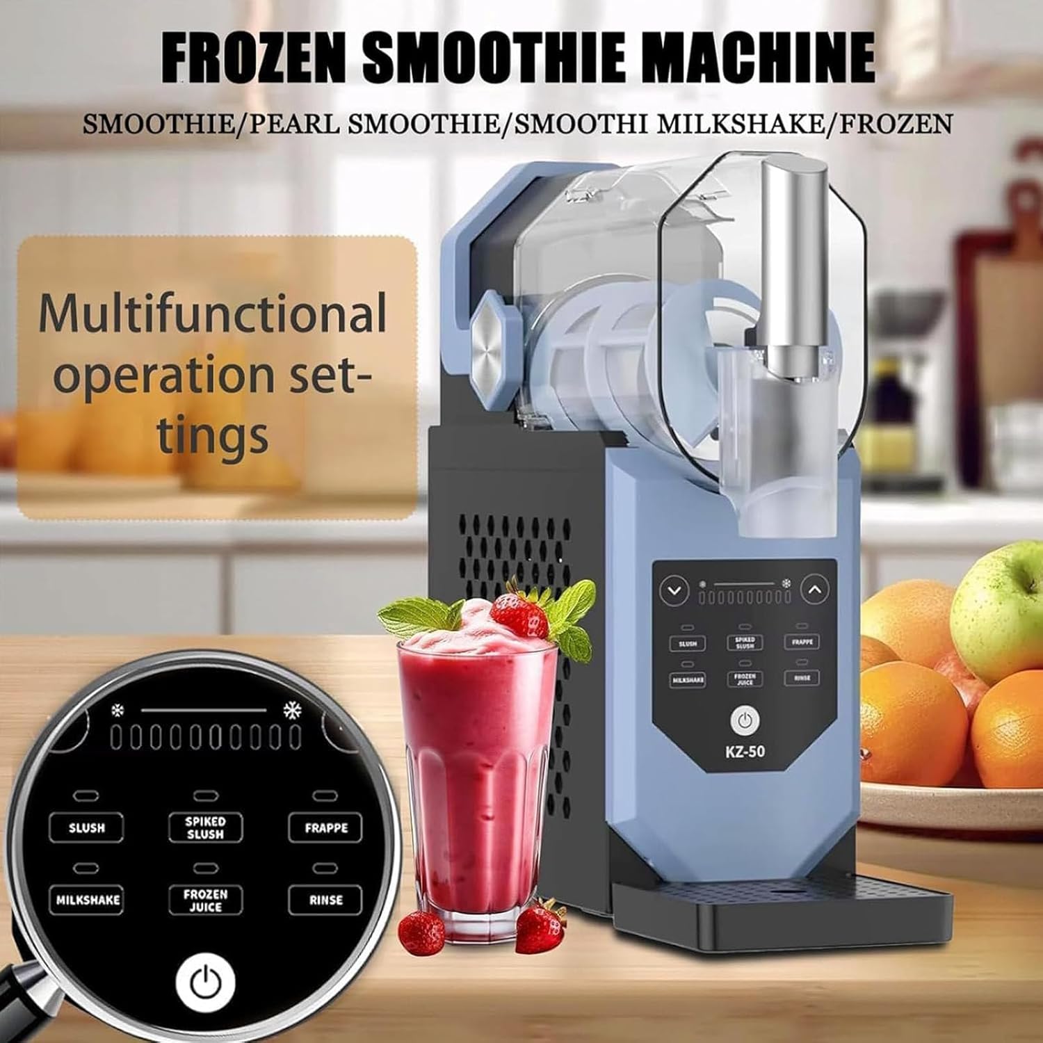 máquina de granizados, 2 litros, para bebidas congeladas comerciales, con 5 modos preestablecidos, no requiere hielo, autolimpiable, ideal para batidos, cócteles y frappuccinos. máquina de granizados, 2 litros, para bebidas congeladas comerciales, con 5 modos preestablecidos, no requiere hielo, autolimpiable, ideal para batidos, cócteles y frappuccinos.