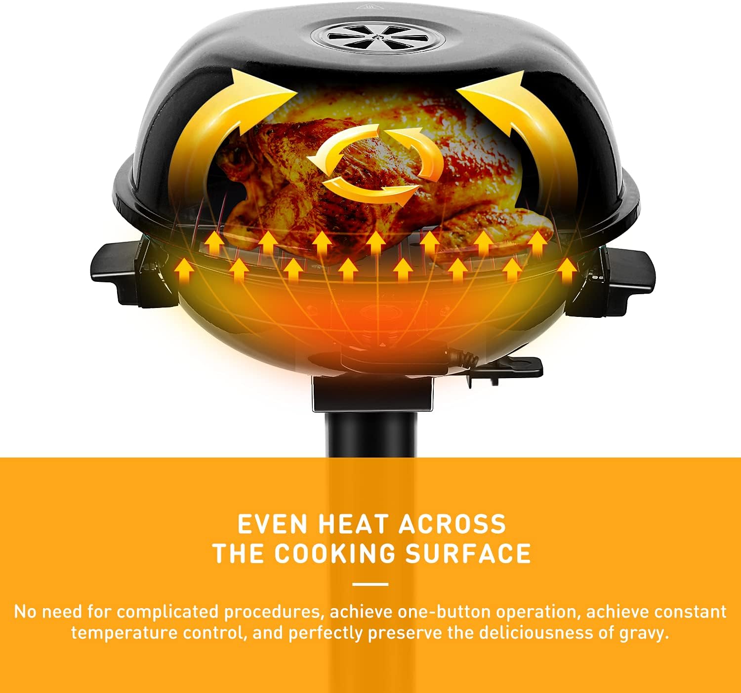 techwood parrilla eléctrica para barbacoa de 15 porciones para interiores y exteriores, diseño de doble capa, parrilla portátil extraíble de 1600w (soporte negro para parrillas) techwood parrilla eléctrica para barbacoa de 15 porciones para interiores y exteriores, diseño de doble capa, parrilla portátil extraíble de 1600w (soporte negro para parrillas)