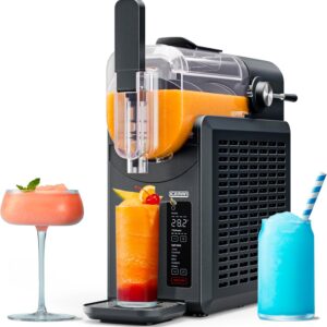 iceman slush ease máquina de granizado para bebidas congeladas y máquina de granizado con 5 ajustes preestablecidos + opción personalizada, palanca de fácil dispensación para margaritas congeladas