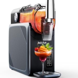 máquina de granizados inoviva, sin necesidad de hielo, máquina de granizados doméstica de 2 litros con autolimpieza, 5 programas preestablecidos, granizados congelados, margaritas, frappés, batidos (versión s1.2)