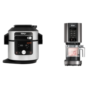 fritura de aire multifunción ninja foodi max, tapa inteligente, 14 funciones de cocción en 1, 7,5 l y máquina para hacer helados y postres congelados creami, 7 programas
