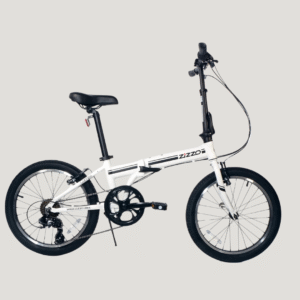 zizzo campo bicicleta plegable de 20 pulgadas con vástago ajustable de 7 velocidades, marco ligero