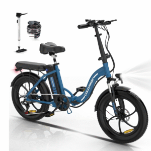 bicicleta eléctrica plegable colorway, con neumáticos grandes de 20×3.0, motor de 250w y batería de 36v 12ah, para adultos unisex, 2 modos de conducción, pantalla inteligente, hasta 35 90 km.