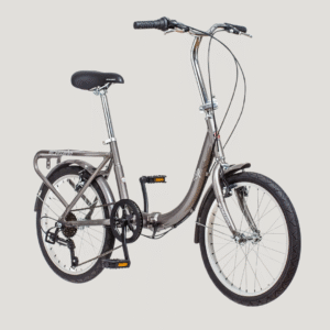 schwinn loop bicicleta plegable para adultos, hombres y mujeres, ruedas de 20 pulgadas, transmisión de 7 velocidades, estante de carga trasero, bolsa de transporte incluida para almacenamiento