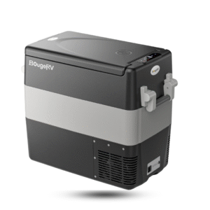 bougerv refrigerador portátil de 12 voltios, congelador de 53 cuartos de galón, 12 v/24 v cc 110 ~ 240 v ca para rv, cámper, camión, jeep, camioneta, suv, camioneta, barco, camping, viajes por