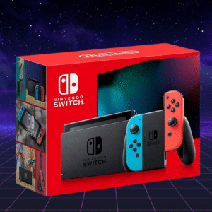nintendo switch™ with neon blue and neon red joy‑con™
