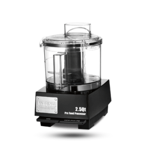 waring wfp11sw procesador de alimentos comercial de 2.5 cuartos de galón, motor de 3/4 hp, diseño de perfil bajo, sistema patentado de cuencos de sellado liquilock, incluye disco de batido y una