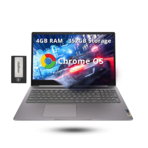 lenovo ideapad 3 chromebook fhd de 15.6 pulgadas, intel celeron n4500, 4 gb de ram, almacenamiento de 352 gb (64 gb ssd + 288 gb de estación de acoplamiento), gráficos intel uhd, teclado de tamaño