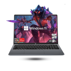 portátil para juegos, computadora portátil de 16.0 pulgadas con amd ryzen 7 5825u (8c/16t, hasta 4.5ghz), 16 gb de ram 512 gb nvme ssd windows 11, radeon rx vega 8 gráficos, wifi 6, kb