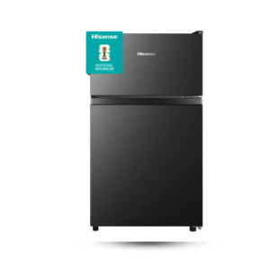 hisense rt31d6abx1 frigobar, 3.1 pies cúbicos, congelador independiente, termostato ajustable, silencioso, estantes para botellas de 2 litros, 48x51x86cm(anchoxlargoxalto), negro