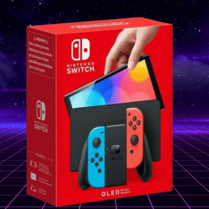 nintendo switch – oled model w/ neon red & neon blue joy con